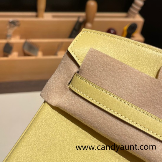 Hermes Birkin 25cm swift 1Z/Jaune Poussin Gold Hardware Full Handmade 070 Hermes Birkin 25cm swift 1Z/Jaune Poussin Gold Hardware Full Handmade 070