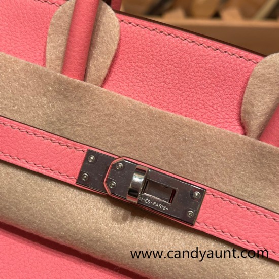 Hermes Birkin 25cm swift K4 /Rose d’ete Gold Hardware Full Handmade 071 Hermes Birkin 25cm swift K4 /Rose d’ete Gold Hardware Full Handmade 071