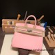 Hermes Birkin 25cm swift 3Q/Rose Sakura Silver Hardware Full Handmade 073 Hermes Birkin 25cm swift 3Q/Rose Sakura Silver Hardware Full Handmade 073