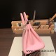 Hermes Birkin 25cm swift 3Q/Rose Sakura Silver Hardware Full Handmade 073 Hermes Birkin 25cm swift 3Q/Rose Sakura Silver Hardware Full Handmade 073