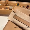 Hermes Birkin 25cm swift 0M/Chai Silver Hardware Full Handmade 074