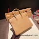 Hermes Birkin 25cm swift 0M/Chai Silver Hardware Full Handmade 074 Hermes Birkin 25cm swift 0M/Chai Silver Hardware Full Handmade 074