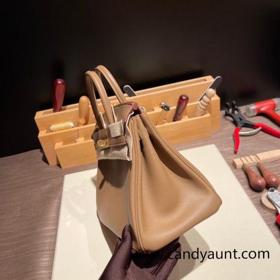 Hermes Birkin 25cm swift 0M/Chai & X9 /Mauve Sylvestre Full Handmade 075 Hermes Birkin 25cm swift 0M/Chai & X9 /Mauve Sylvestre Full Handmade 075