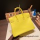 Hermes Birkin 25cm swift 9R/ Lime Silver Hardware Full Handmade 079 Hermes Birkin 25cm swift 9R/ Lime Silver Hardware Full Handmade 079