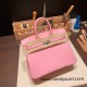 Hermes Birkin 25cm swift 5P /Pink Silver Hardware Full Handmade 082 Hermes Birkin 25cm swift 5P /Pink Silver Hardware Full Handmade 082