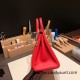 Hermes Birkin 25cm swift S3/Rouge Cœur Silver Hardware Full Handmade 085 Hermes Birkin 25cm swift S3/Rouge Cœur Silver Hardware Full Handmade 085
