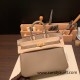 Hermes birkin 30cm stock Swift & Canvas 0M/Chai Silver Hardware Full Handmade Hermes birkin 30cm stock Swift & Canvas 0M/Chai Silver Hardware Full Handmade