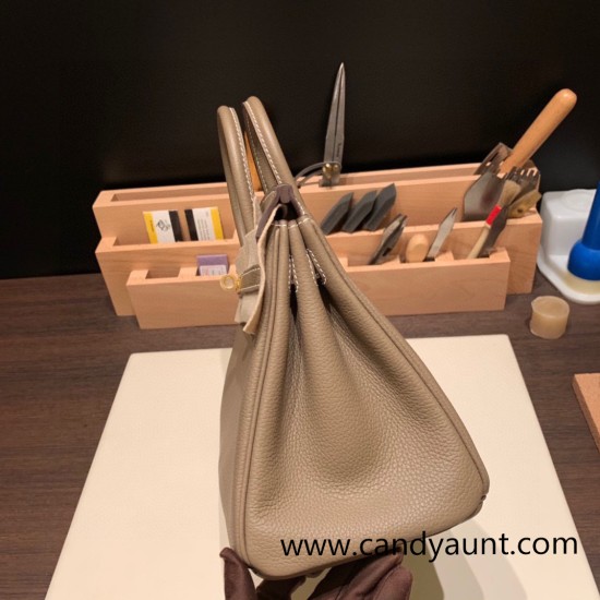 Hermes birkin 30cm stock Swift & Canvas 0M/Chai Silver Hardware Full Handmade Hermes birkin 30cm stock Swift & Canvas 0M/Chai Silver Hardware Full Handmade
