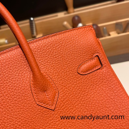 Hermes Birkin 25cm togo R1/Terre Battue Silver Hardware Full Handmade 093 Hermes Birkin 25cm togo R1/Terre Battue Silver Hardware Full Handmade 093