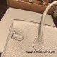 Hermes Birkin 25cm togo 10 /Craie Gold Hardware Full Handmade 096 Hermes Birkin 25cm togo 10 /Craie Gold Hardware Full Handmade 096