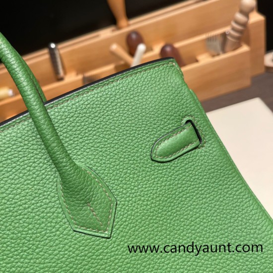 Hermes Birkin 25cm togo 6G/ PELOUSE Silver Hardware Full Handmade 102 Hermes Birkin 25cm togo 6G/ PELOUSE Silver Hardware Full Handmade 102