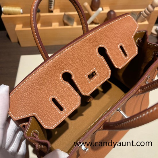 Hermes Birkin 25cm togo 37 /Gold Silver Hardware Full Handmade 105 Hermes Birkin 25cm togo 37 /Gold Silver Hardware Full Handmade 105