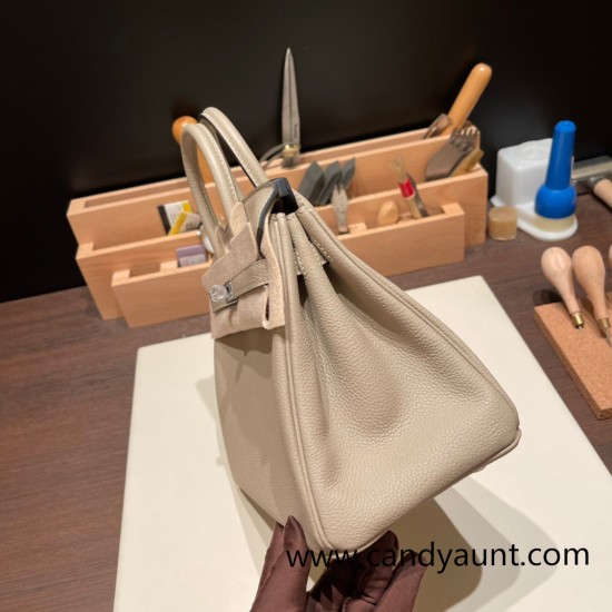 Hermes Birkin 25cm togo 81 /Gris Tourterelle Gold Hardware Full Handmade 111 Hermes Birkin 25cm togo 81 /Gris Tourterelle Gold Hardware Full Handmade 111