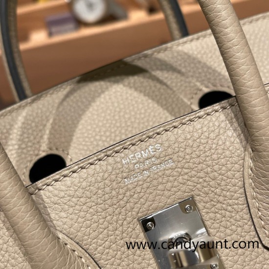 Hermes Birkin 25cm togo 81 /Gris Tourterelle Gold Hardware Full Handmade 111 Hermes Birkin 25cm togo 81 /Gris Tourterelle Gold Hardware Full Handmade 111