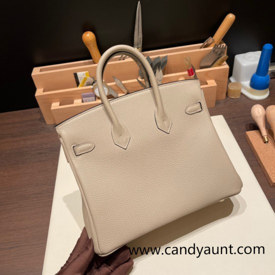 Hermes Birkin 25cm togo 81/Gris Tourterelle Gold Hardware Full Handmade 112 Hermes Birkin 25cm togo 81/Gris Tourterelle Gold Hardware Full Handmade 112