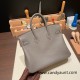 Hermes Birkin 25cm togo 8F/Etain Silver Hardware Full Handmade 118 Hermes Birkin 25cm togo 8F/Etain Silver Hardware Full Handmade 118