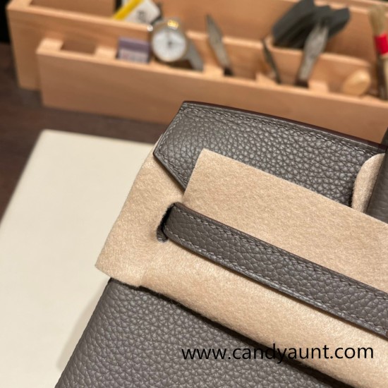 Hermes Birkin 25cm togo 8F/Etain Rose Gold Hardware Full Handmade 120 Hermes Birkin 25cm togo 8F/Etain Rose Gold Hardware Full Handmade 120