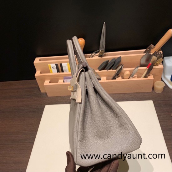 Hermes Birkin 25cm togo M8/ Gris Asphalt Gold Hardware Full Handmade 122 Hermes Birkin 25cm togo M8/ Gris Asphalt Gold Hardware Full Handmade 122