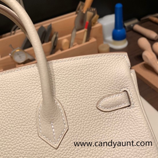 Hermes Birkin 25cm togo 10/ Craie Rose Gold Hardware Full Handmade 123 Hermes Birkin 25cm togo 10/ Craie Rose Gold Hardware Full Handmade 123