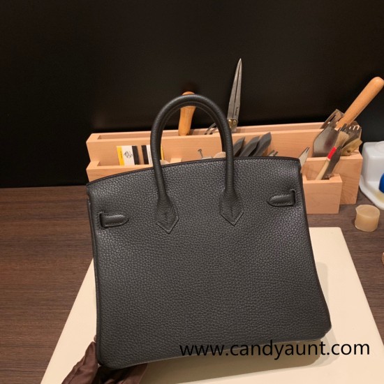 Hermes Birkin 25cm togo 89/ Black Gold Hardware Full Handmade 131 Hermes Birkin 25cm togo 89/ Black Gold Hardware Full Handmade 131