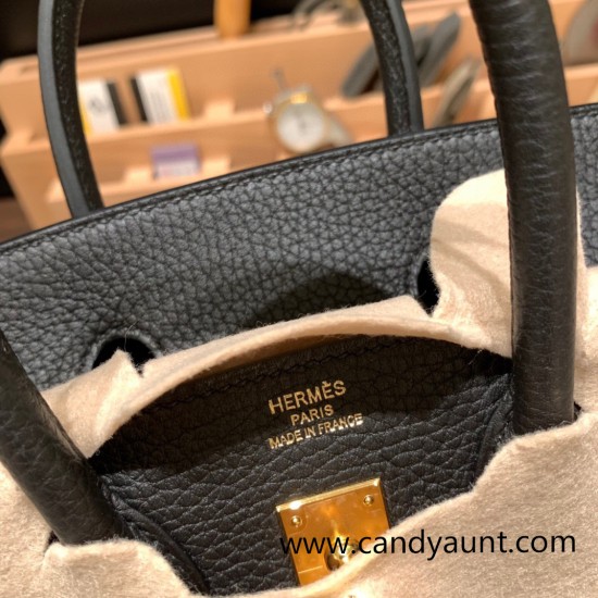 Hermes Birkin 25cm togo 89/ Black Gold Hardware Full Handmade 131 Hermes Birkin 25cm togo 89/ Black Gold Hardware Full Handmade 131