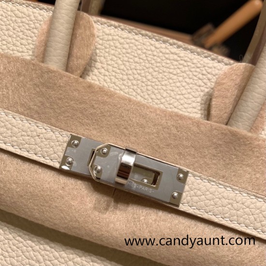 Hermes Birkin 25cm togo new stock Birkin 10/ Craie Silver Hardware Full Handmade 133 Hermes Birkin 25cm togo new stock Birkin 10/ Craie Silver Hardware Full Handmade 133