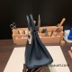 Hermes Birkin 25cm togo 6O/Vert Cypres & S4 /Deep Blue Silver Hardware Full Handmade 147 Hermes Birkin 25cm togo 6O/Vert Cypres & S4 /Deep Blue Silver Hardware Full Handmade 147