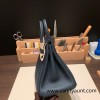 Hermes Birkin 25cm togo  6O/Vert Cypres & S4 /Deep Blue Full Handmade 148