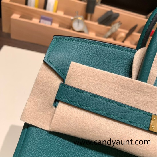 Hermes Birkin 25cm togo Z6 /Malachite Gold Hardware Full Handmade 149 Hermes Birkin 25cm togo Z6 /Malachite Gold Hardware Full Handmade 149