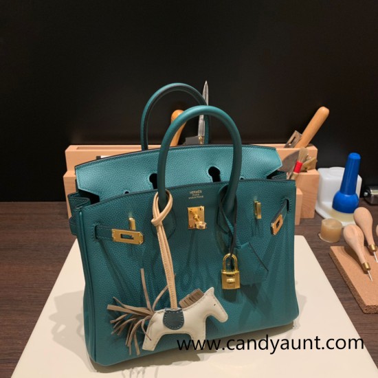 Hermes Birkin 25cm togo Z6 /Malachite Gold Hardware Full Handmade 149 Hermes Birkin 25cm togo Z6 /Malachite Gold Hardware Full Handmade 149