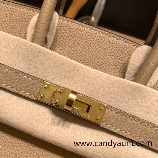 Hermes Birkin 25cm togo 14/Beige Gold Hardware Full Handmade 150 Hermes Birkin 25cm togo 14/Beige Gold Hardware Full Handmade 150