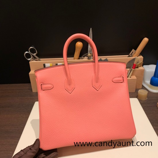 Hermes Birkin 25cm togo K4 /Rose d’ete Gold Hardware Full Handmade 153 Hermes Birkin 25cm togo K4 /Rose d’ete Gold Hardware Full Handmade 153