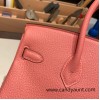 Hermes Birkin 25cm togo K4 /Rose d’ete Gold Hardware Full Handmade 153