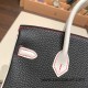 Hermes Birkin 25cm togo 89 /Black (Noir) & 01 /White Silver Hardware Full Handmade 155 Hermes Birkin 25cm togo 89 /Black (Noir) & 01 /White Silver Hardware Full Handmade 155