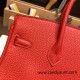 Hermes Birkin 25cm togo S3 /Rouge Cœur Silver Hardware Full Handmade 156 Hermes Birkin 25cm togo S3 /Rouge Cœur Silver Hardware Full Handmade 156