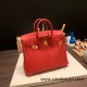 Hermes Birkin 25cm togo S3 /Rouge Cœur Gold Hardware Full Handmade 157 Hermes Birkin 25cm togo S3 /Rouge Cœur Gold Hardware Full Handmade 157