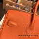 Hermes Birkin 25cm togo 93/Orange Silver Hardware Full Handmade 158 Hermes Birkin 25cm togo 93/Orange Silver Hardware Full Handmade 158