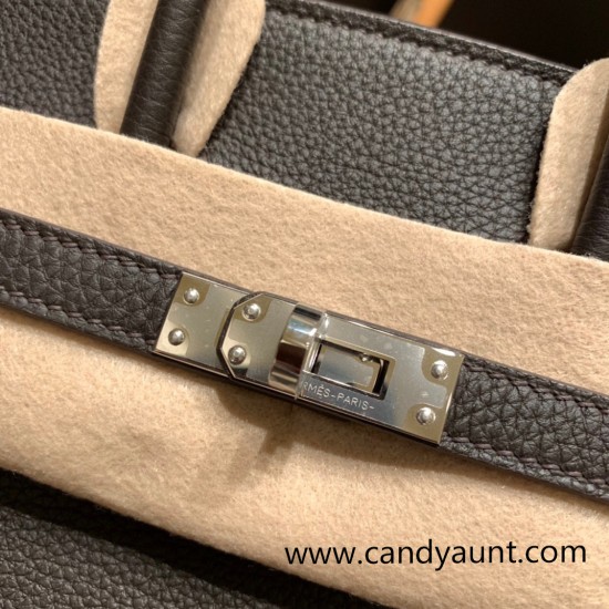 Hermes Birkin 25cm togo 37/Gold & 46 /Ebene Silver Hardware Full Handmade 160 Hermes Birkin 25cm togo 37/Gold & 46 /Ebene Silver Hardware Full Handmade 160