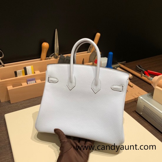 Hermes Birkin 25cm togo 7R /Azur Gold Hardware Full Handmade 163 Hermes Birkin 25cm togo 7R /Azur Gold Hardware Full Handmade 163