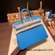 Hermes Birkin 25cm Chevre 0F /Blue Frida Silver Hardware Full Handmade 168 Hermes Birkin 25cm Chevre 0F /Blue Frida Silver Hardware Full Handmade 168