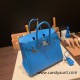 Hermes Birkin 25cm Chevre 0F /Blue Frida Silver Hardware Full Handmade 168 Hermes Birkin 25cm Chevre 0F /Blue Frida Silver Hardware Full Handmade 168