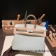Hermes Birkin 25cm Chevre 80 /Pearl Grey& 18/Étoupe Grey Silver Hardware Full Handmade 170 Hermes Birkin 25cm Chevre 80 /Pearl Grey& 18/Étoupe Grey Silver Hardware Full Handmade 170