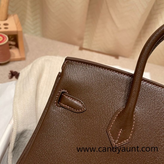 Hermes Birkin 25cm Chevre 41/Havane & 37 /Gold Gold Hardware Full Handmade 171 Hermes Birkin 25cm Chevre 41/Havane & 37 /Gold Gold Hardware Full Handmade 171
