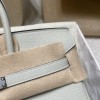 【Birkin Bag 】Togo 25cm Gris Neve  OW Silver 