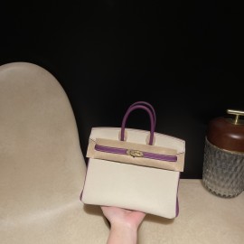 【Birkin 25cm Togo 】10 Craie    ×P9 Anemone   Gold 