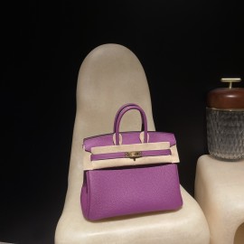 【Birkin 25cm Togo 】P9 Anemone ×8W Rose Azalee  Gold 