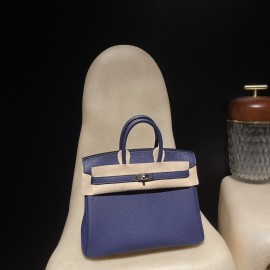 【Birkin 25cm Togo】M3 Blue Encre ×93 Orange   Silver 
