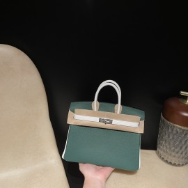 【 HERMES】Birkin 25 Z6 Malachite   Togo  Silver