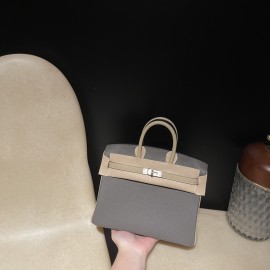 【 HERMES】Birkin 25 Togo  8F Etain ×S2 Trench   