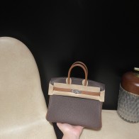【NEW】 HERMES Birkin 25 Togo  46 Ebene   ×37 GOLD Silver